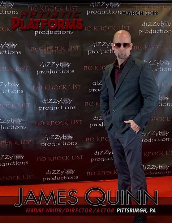 RealJamesQuinn's tweet photo. JQ rocking the #redcarpet for @noknocklist which is now #streaming on @watchTromaNow @Troma_Team @DizzyboyProd #TheJQWay #FeatureFilm https://t.co/CbK0ySKV67