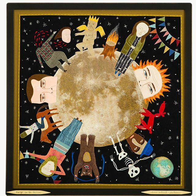 Happy Mardi Gras everyone, wherever you may be celebrating - in the French Quarter, by the plaza, or on the moon! We hope you have a beautiful joyous day! .
.
.
“Party On The Moon” 29 x 28 Fabric Appliqué and Embroidery ift.tt/3a7uLeG