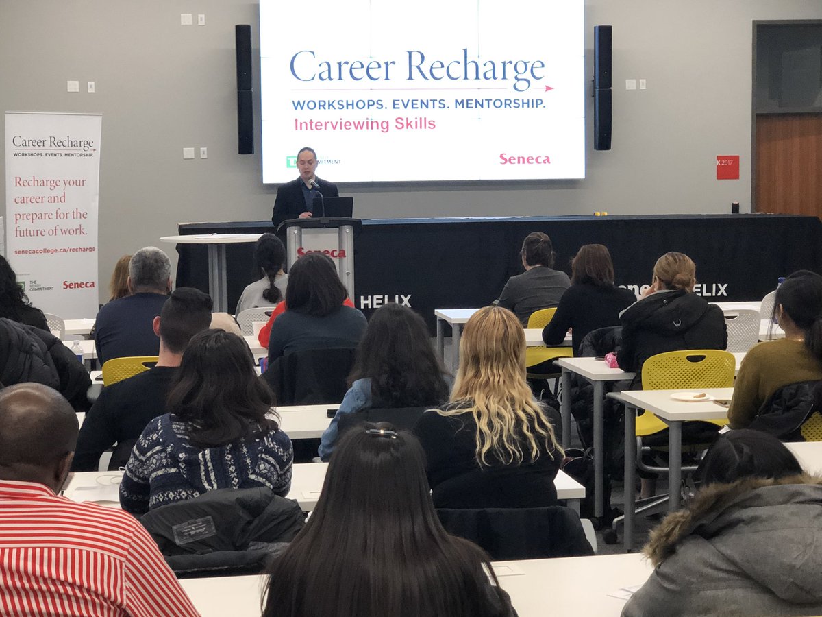 Dudley_CL's tweet photo. Tonight’s #SenecaHELIX Career Recharge interactive workshop provided tools to confidently present yourself at an interview &amp; explored difficult interview questions. Visit https://t.co/posLHBnser to be part of the next free workshop, in person or via livestream. @SenecaInnovate https://t.co/YqKAW6bX02
