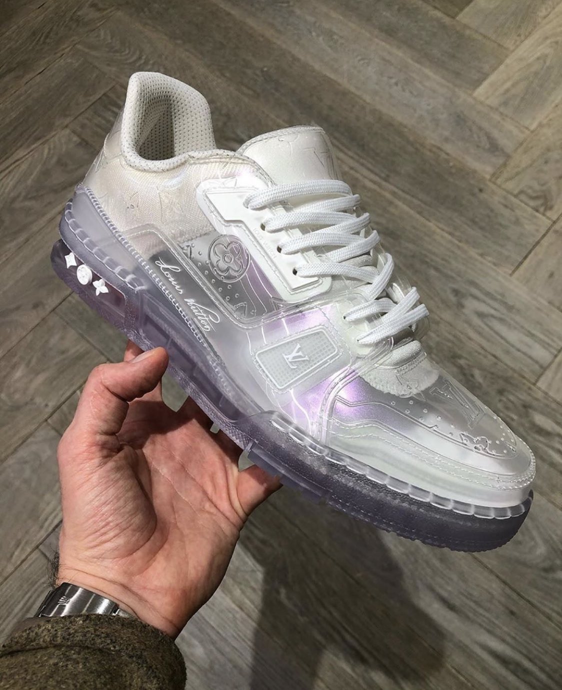 louis vuitton transparent sneakers