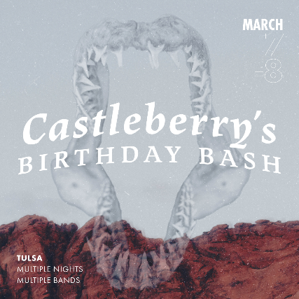 TulsaVanguard's tweet photo. Saturday, 03/07 ///
Castleberry's Birthday Bash Night One
@NeoRomantics // @saltcreekmusic // @coruscomusic // @LILACKINGS // Fly, you fools 
Get tickets: https://t.co/eohBp0IBky
Event: https://t.co/hOoFRWnA9F https://t.co/CVyI3Lgjwe