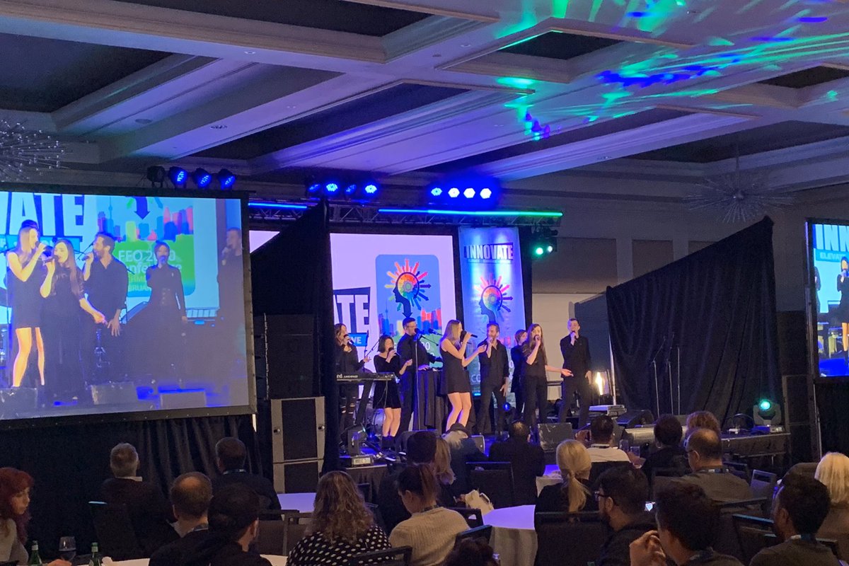 CouncillorChan's tweet photo. Cool to attend @FEOntario 2020 Conference right at home, @myRichmondHill Welcome all delegates to our beautiful city! Like the themes: Innovate, Elevate, Enchance. Evolve! Colourful, inspiring, fun! #FEO2020 #Festivals #Culture @RHCulturalPlan @RHCPA @RHBoardofTrade @YorkRegion https://t.co/JDbYQ76Jcs
