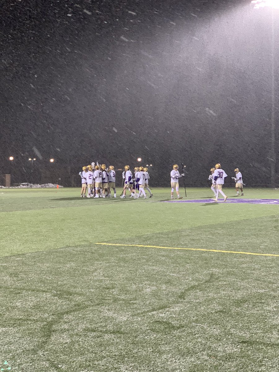 gobrits's tweet photo. #BRITSWIN ; @Albion_MLax defeats Elmhurst in a snowy game, 12-5! #gobrits https://t.co/9dZU0v2yCK