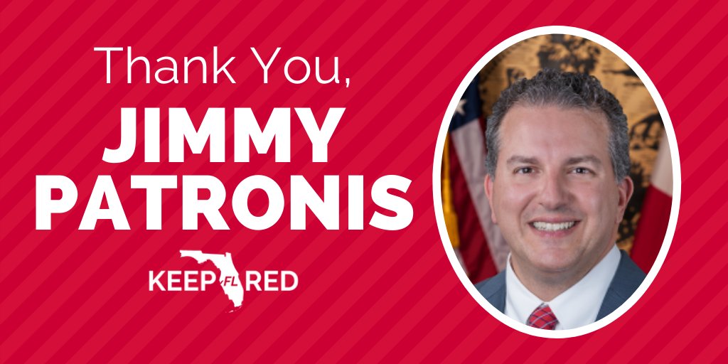KeepFLRed's tweet image. Shout out to Florida's CFO, Jimmy Patronis! Thanks for working hard everyday for Floridians! @JimmyPatronis #KeepFloridaRed