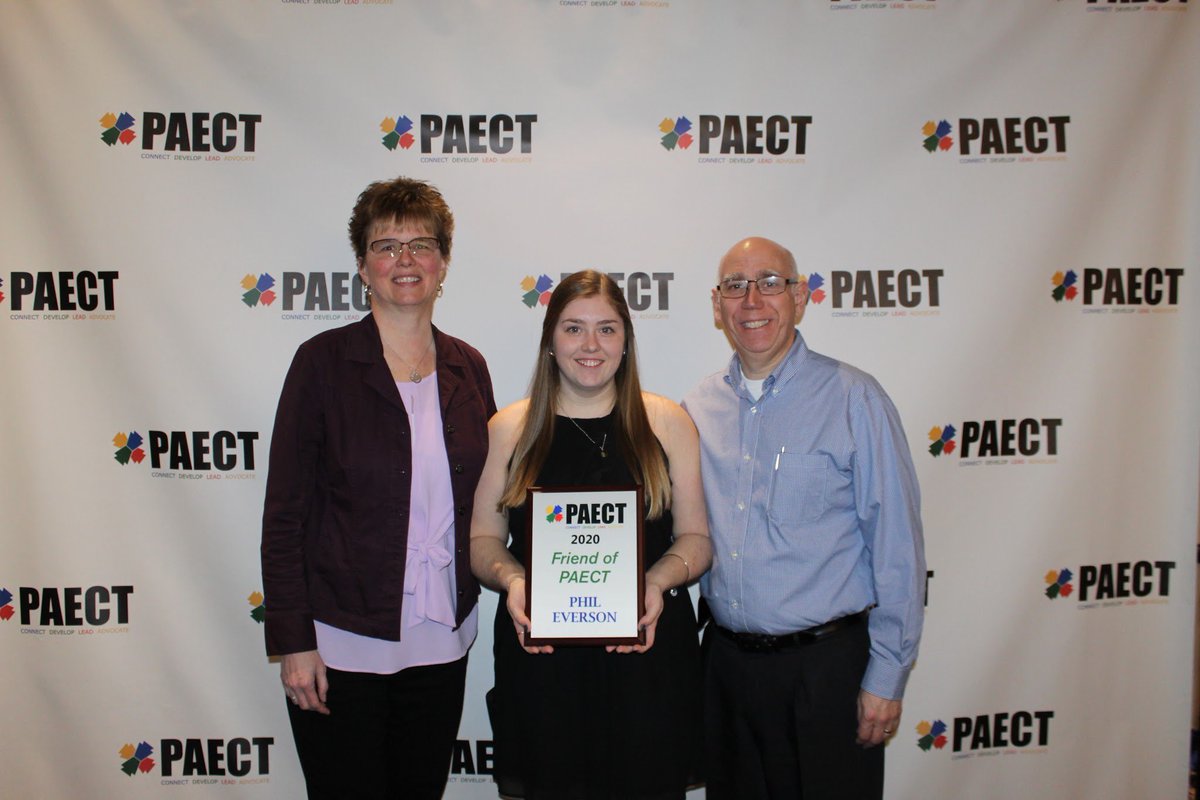 PAECT's tweet photo. Congrats to Friend of PAECT Award winner Phil Everson—a non-member—for distinctive service to the Association! 🏆 #peteandc2020 🖥 https://t.co/hR7oa9RwTb