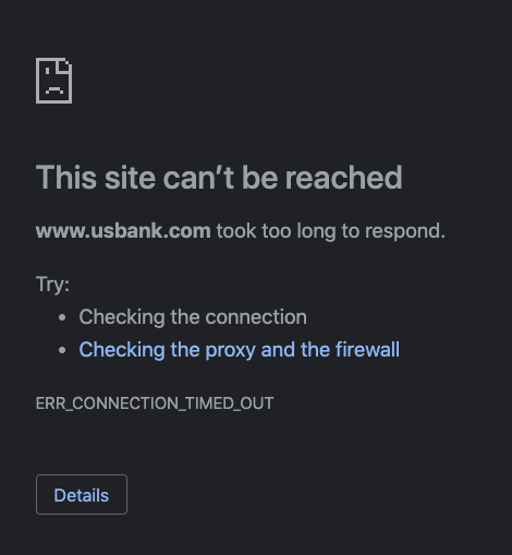 gordonmoe's tweet photo. I'm not a complainer. Yet Twitter does allow me to alert @usbank that tonight their desktop application could not be reached. This happens far too often. FYI, I could login to the desktop @WellsFargo in seconds. https://t.co/TP9qGtIf9T