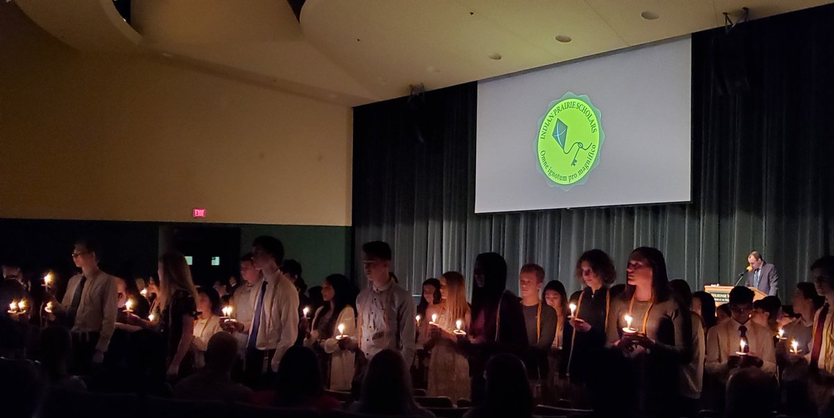 Its official!! The 2020 newly inducted Indian Prairie Scholars @WaubonsieValley A quote from @WVHSStipp 'This sure beats waiting at home to get a phone call from @ksullivan204 right?'  #NoSnowDay