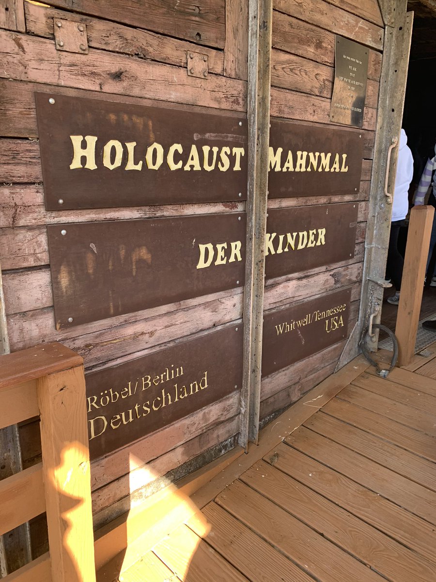 DAFitzHCMS's tweet photo. Last week’s field trip to the the Holocaust Memorial in Whitwell, Tennessee. #HillcrestMSPats https://t.co/LqlFaV6x5X