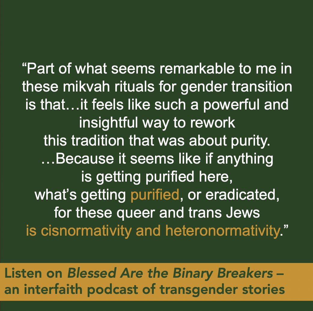 binarybreakers's tweet photo. new episode!! Thank you, SJ, for a wonderful conversation on being Jewish, queer, a scholar, and more. #faithfullylgbt #queerjews #transjews https://t.co/nPGLxs68iU