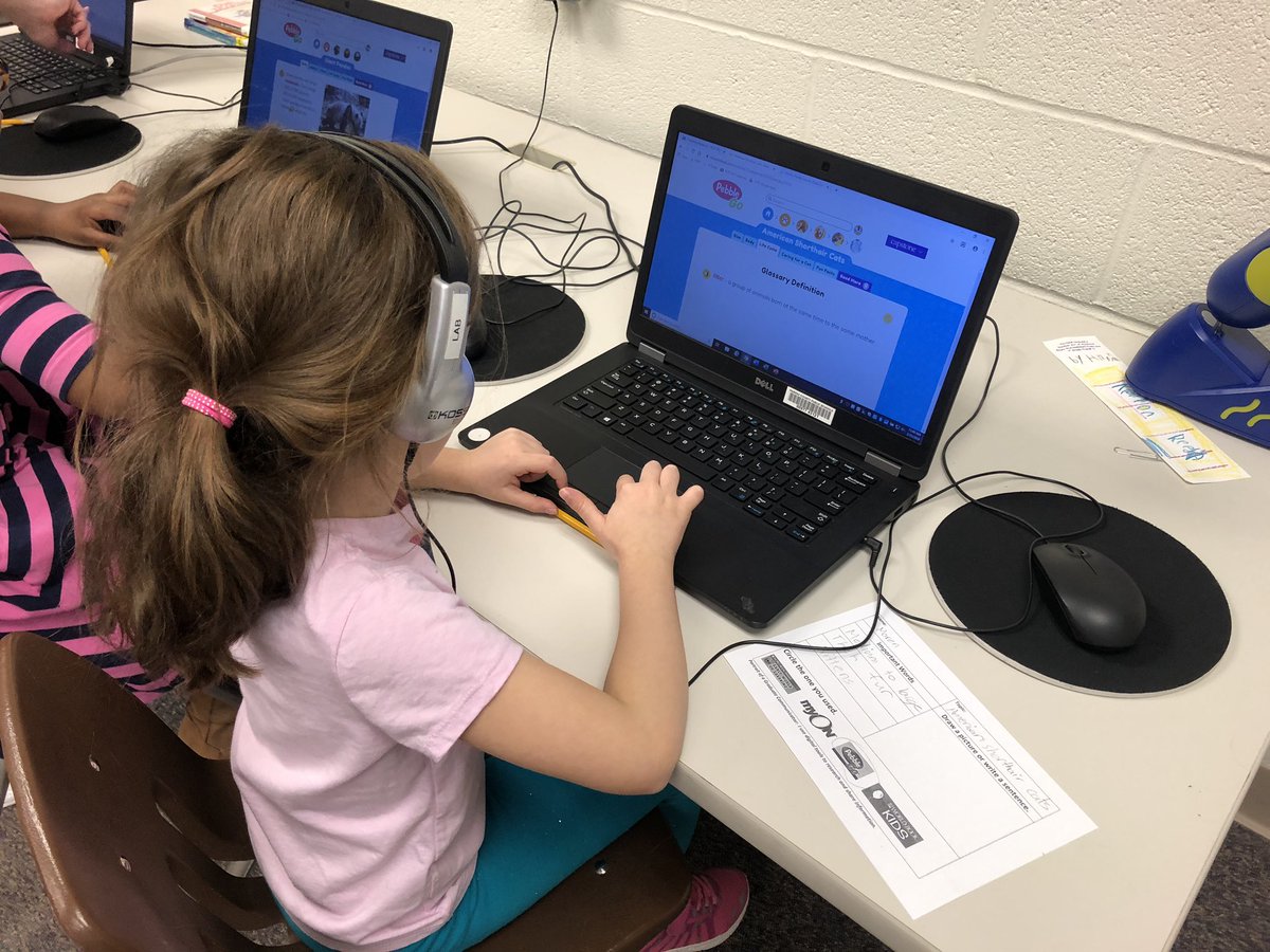 abctec's tweet image. Amazing first graders working on #PoG communicator skill.... using technology to find and share idea... #POGPoL #FCPSSBTS
