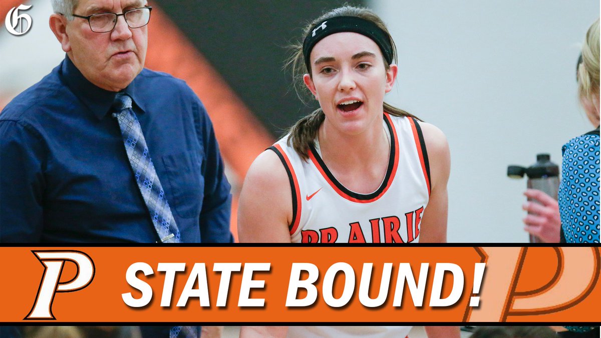 𝙎𝙏𝘼𝙏𝙀 𝘽𝙊𝙐𝙉𝘿 🏀

No. 9 Cedar Rapids Prairie beats No. 8 Davenport North 54-45 in the Class 5A Region 8 final #iahsbkb