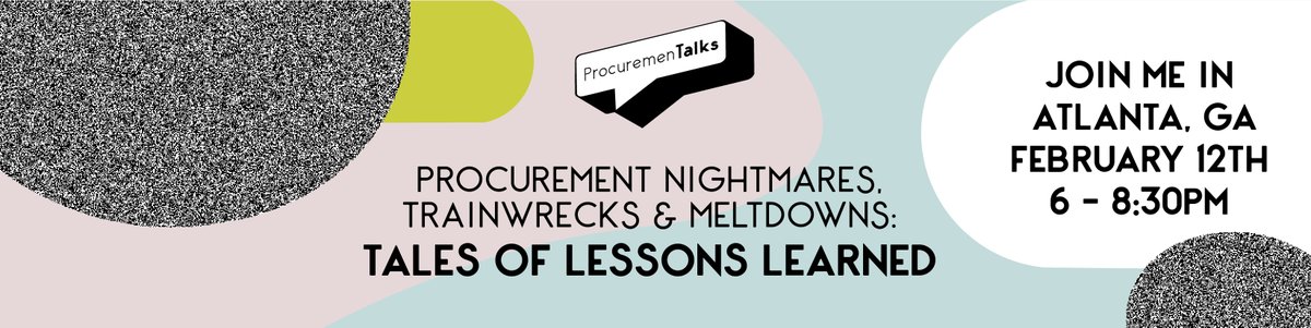 If you were unable to join us for the first #ProcuremenTalk of 2020, you can now watch watch the the original broadcast as the panelist shared their stories of procurement train wrecks and lessons learned!  This discussion is definitely worth watching!

blog.en.synertrade.com/purchasing-cor…