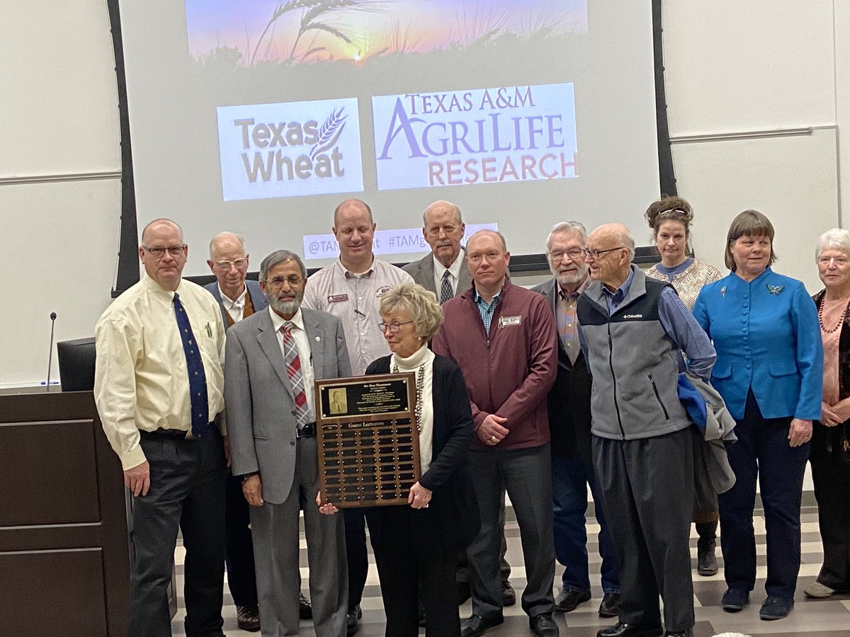 Dr. Jackie Rudd, a wheat breeder of Texas A&amp;M AgriLife Research at Amarillo, was invited to give a keynote speak about the impact of wheat breeding and genetics at the first annual Dr. Ron Thomason Lecture Series in West Texas A&amp;M University at Canyon, Texas. <a href="/TAMWheat/">Jackie Rudd</a>