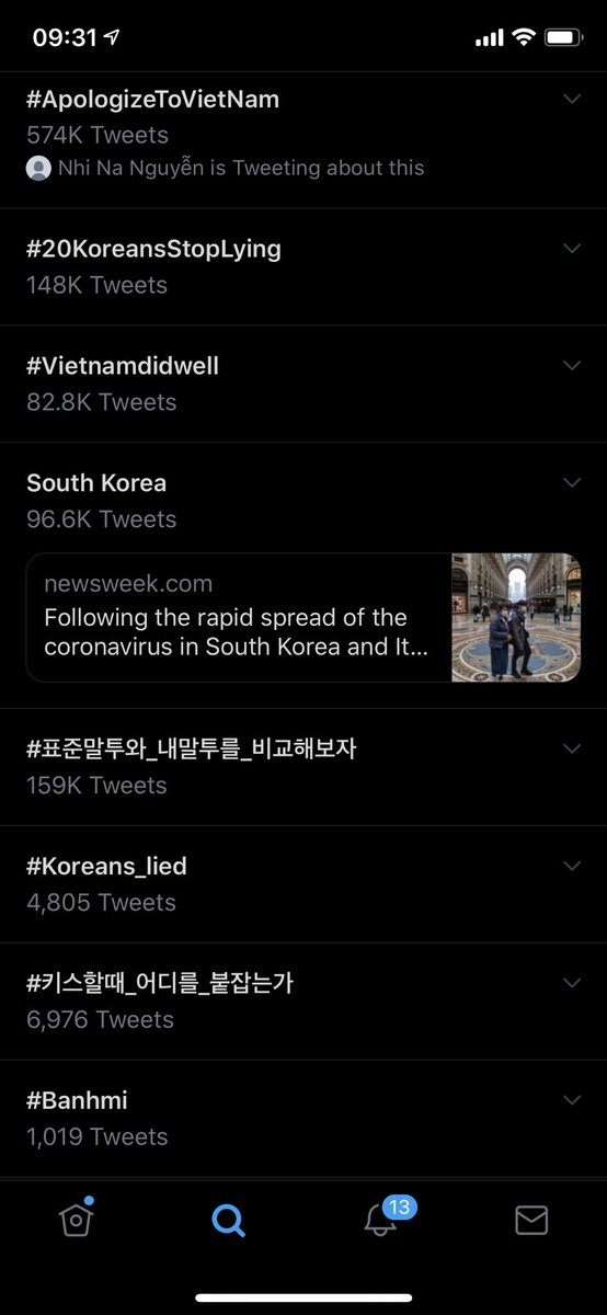 duytrantt's tweet image. #ApologizeToVietNam #20KoreansStopLying and the rest in top 10 trending hashtags are related to a matter.
