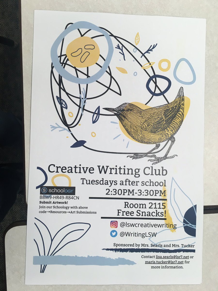 WritingLSW's tweet image. Be on the lookout for our new posters around school!