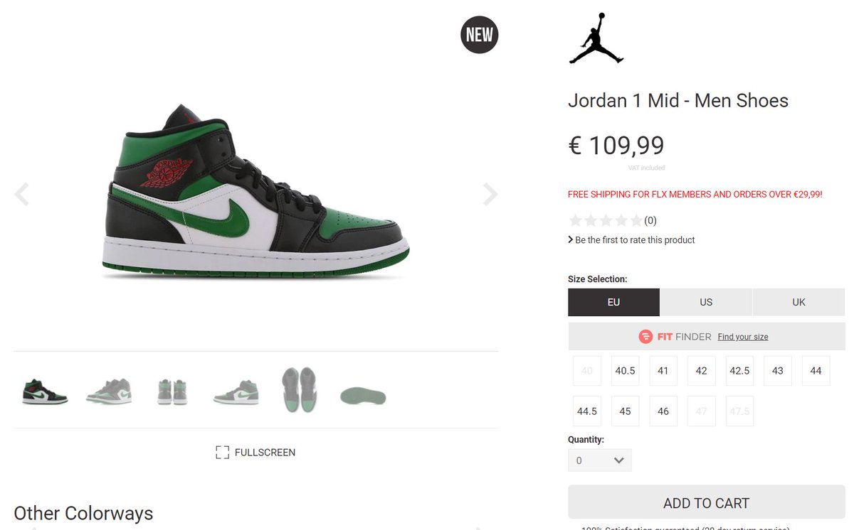 jordan 1 mid pine green footlocker
