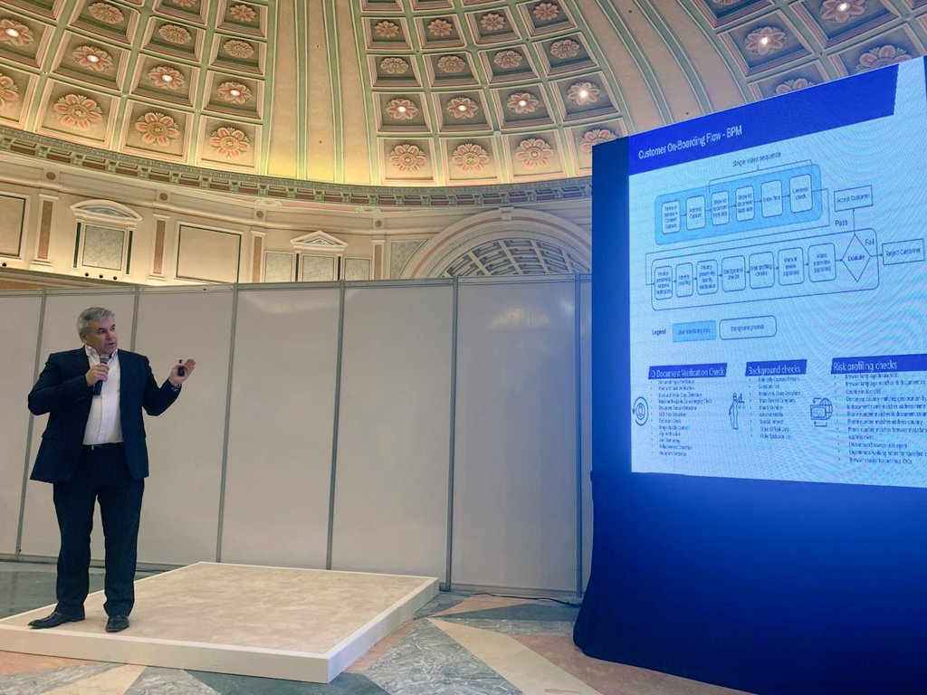 This is it, the live pitch off for Lulu Money's Video KYC for Customer Verification challenge at <a href="/MeftechKSA/">MEFTECH KSA</a>! 
<a href="/GBRSedicii/">Sedicii</a> first on stage.

#VideoKYC #fintech #Innovation <a href="/LuLuExchange/">LuLu Exchange</a> <a href="/MirnaSleiman/">Mirna Sleiman</a>