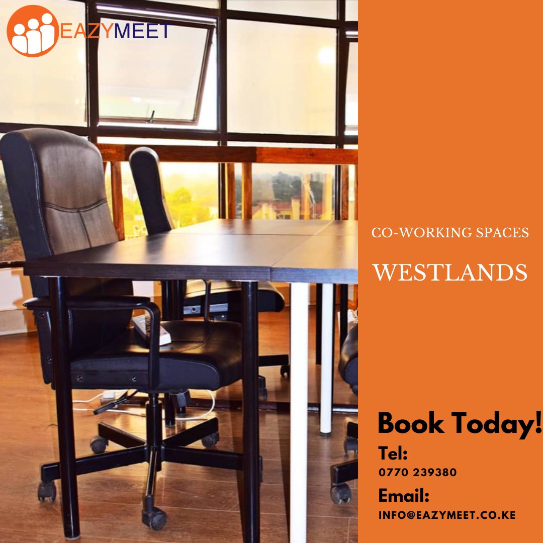 Eazymeet1's tweet photo. We’re offering Prime Office Space in Westlands with customized packages to suit your budget. https://t.co/8AG4VePTTk