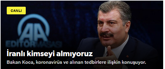 Lütfen birisi bakanı uyarsın, Virüsün yayılmasını önlemeye yönelik tedbirler "alınmalı".  Tedbirlere ters ise, alınacak kişilerin milliyetinin önemli yok.  #CoronaVarsaTürkiyeYok  #COVIDー19