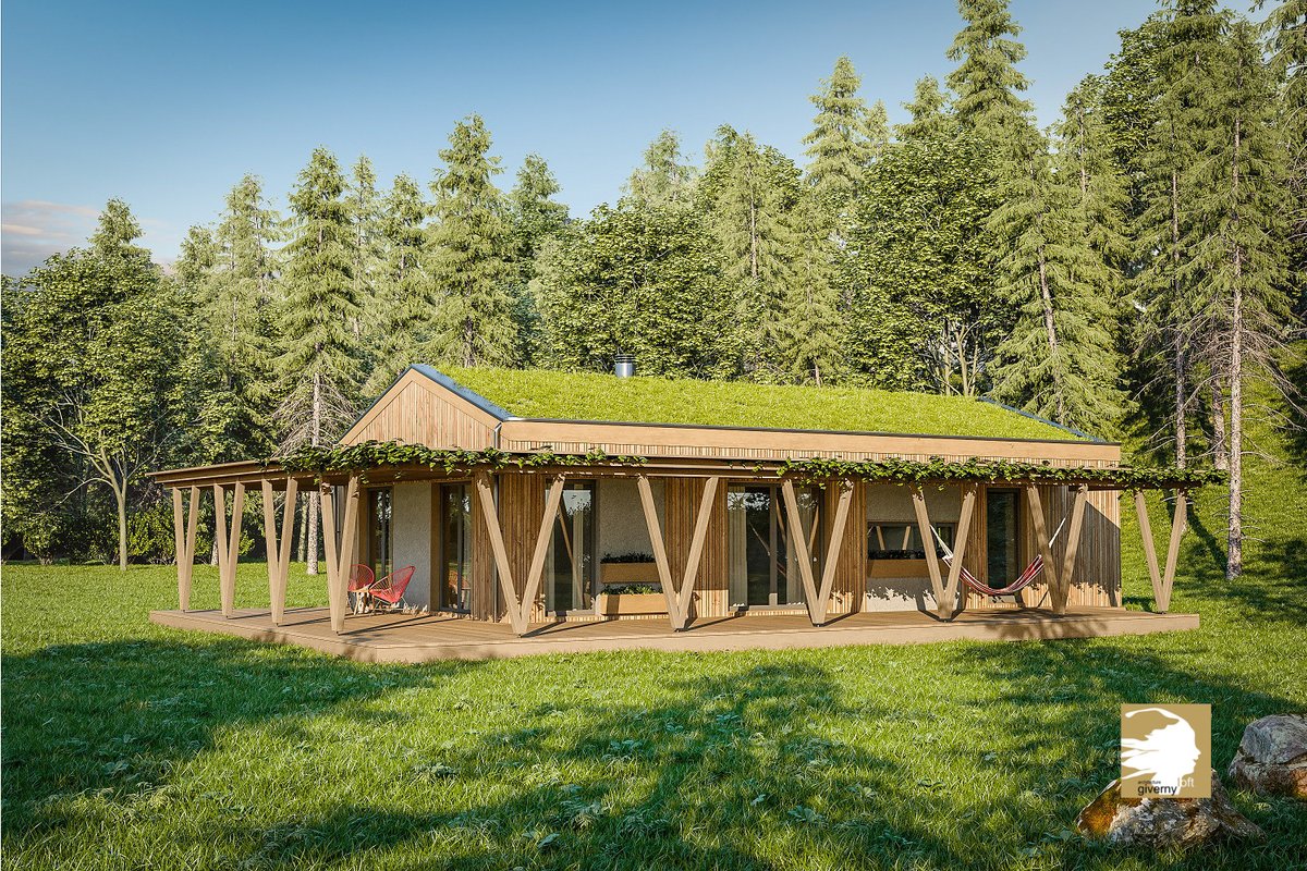 ecs3_com's tweet photo. Project "Ferdinand" in Slovakia -112 m.sq. 🏡
Built only with natural material wood/straw/clay plastering, totally prefabricated. 
Architecte - @givernyloft 
contact@rainbowecosystem.com
#CO2 #architecture #modular #ecological https://t.co/0eRAx8PqCv