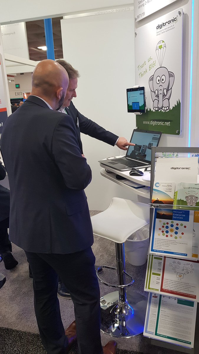 digitronic_net's tweet photo. Perfect first day on #RSAC in San Francisco. Many thanks to @ITSecGermany and @Cryptshare_US
#digitronic #passwords #encryption https://t.co/RfkgPv3jfT