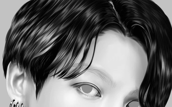 I'll finish this off tonight!!
Mostly, I color the eyes at last?
画竜点睛 