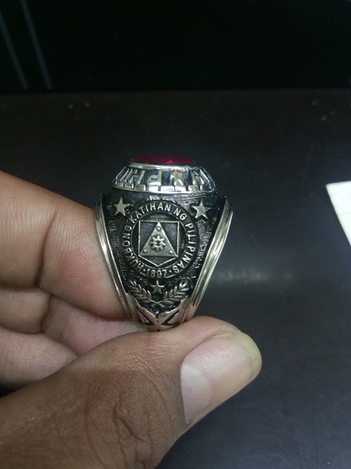 customized philippime army ring (for Philippine army authorized personel onyl)