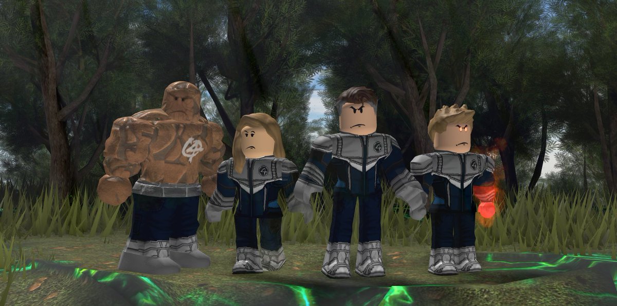 Roblox Marvel Universe On Twitter The Fantastic Four Your First Look At The Thing Viddette Invisible Woman Iiskylarstormii Mr Fantastic Dominoforce2 Human Torch Baikyu Rebirth Https T Co Iveyeghvls - invisible character roblox group