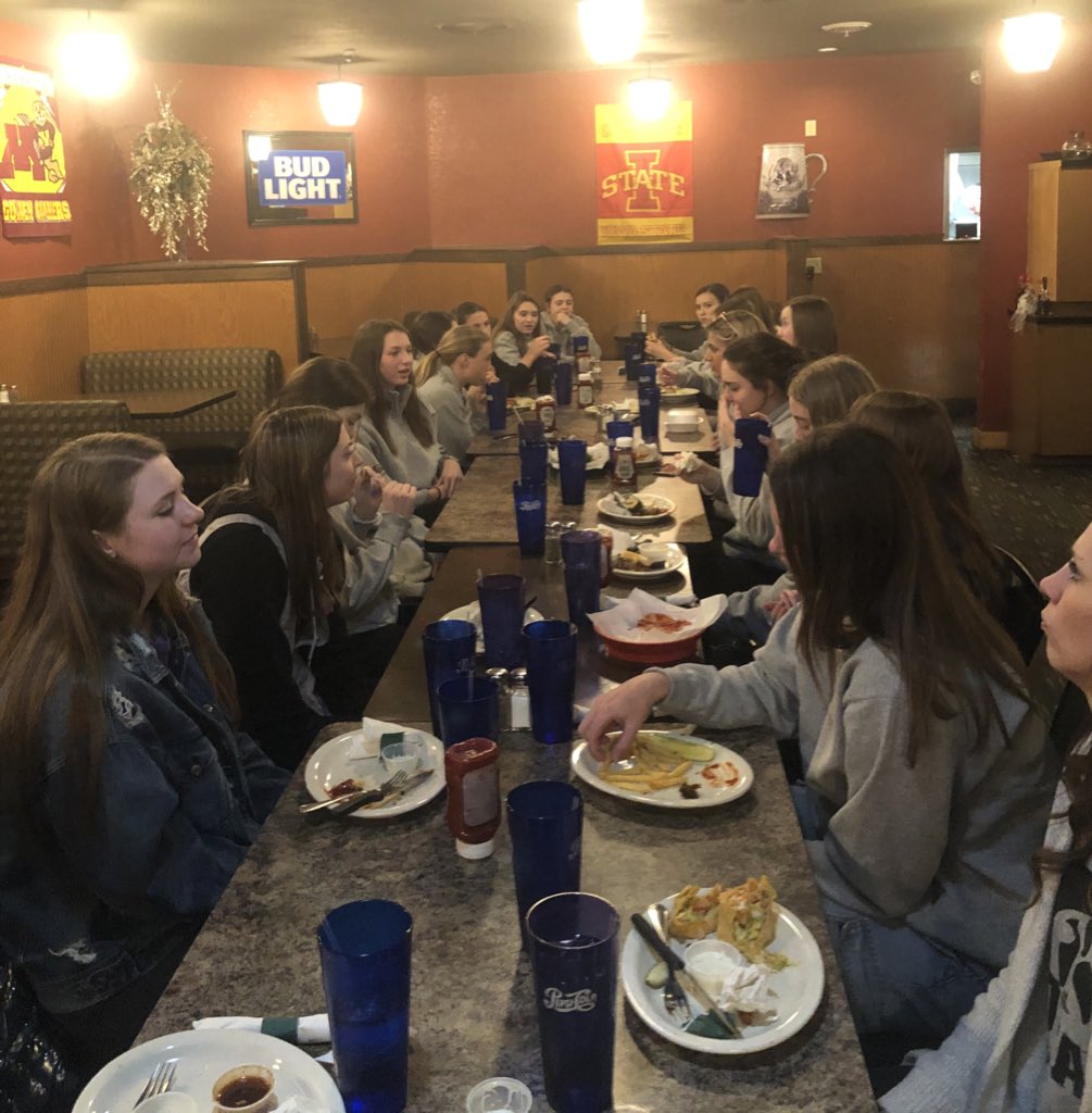 We had a great time celebrating this team tonight! Breakout rooms, team dinner, and quality time spent together. We are grateful for this group of young ladies and all of the experiences we have shared. Thank you for a wonderful season!