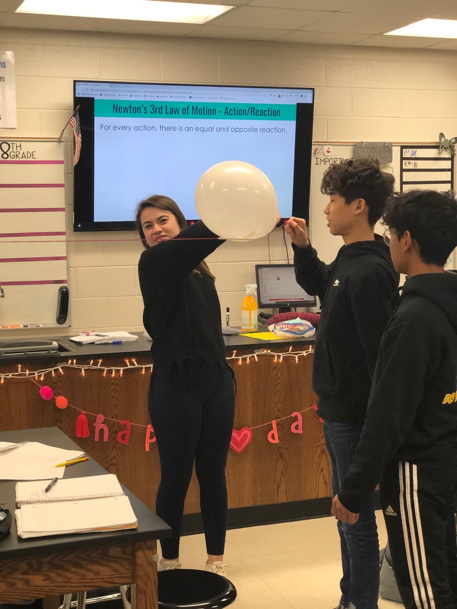 thurston_mrs's tweet photo. Blowing through Newton’s Laws this week! Straw rockets were Monday!! Just wait until you see what we are doing Thursday!! #handsonlearning #scienceteacher #physicalscience #inquiry https://t.co/R3lwx6sMES