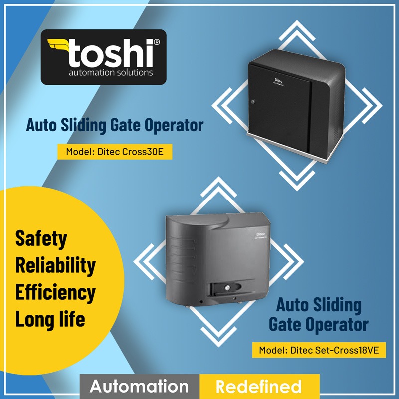 toshiautomation's tweet image. #ToshiAutomationSolutions offers a variety of Auto #SlidingGateOperators to transform any existing gate into a fully functional #automaticgate. They can be integrated with a remote controller.
#toshiautomation #bestautomationcompany #automationredefined #AutomaticSlidingGate
