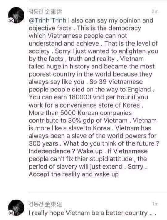 Trangg012's tweet photo. #키스할때_어디를_붙잡는가
Dám động vào Đông Lào này 
#20KoreansStopLying 
#ApologizeToVietNam 
Tự hào con cháu Rồng tiên, cháu Bác Hồ và ng mẹ Việt nam🇻🇳🇻🇳 https://t.co/8LUE36thfM