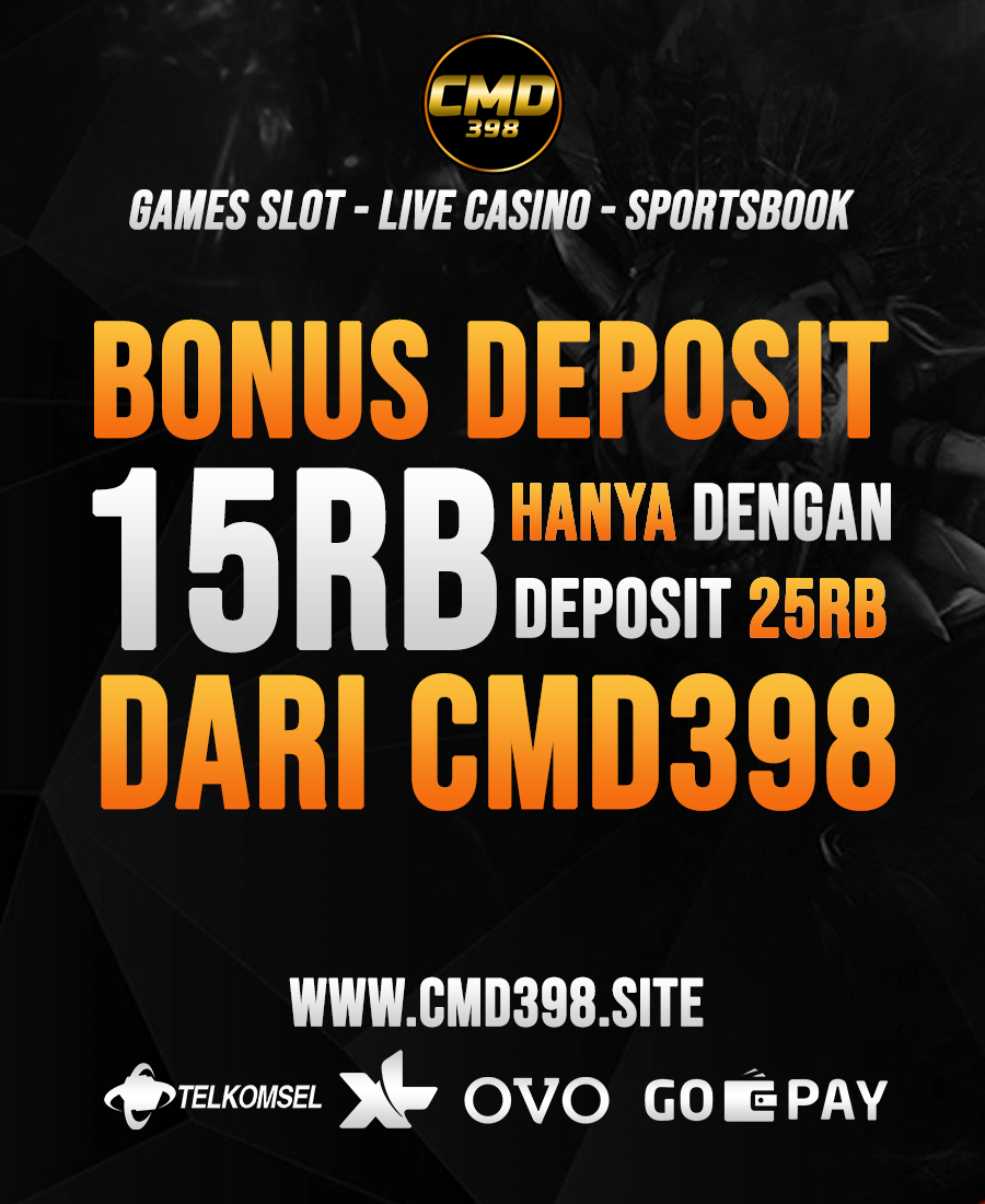 Cmd398Slot's tweet photo. Klaim Sekarang Bonus Deposit Games Slot, Live Casino, Sportsbook. Untuk Deposit Via Pulsa, OVO, GOPAY, DANA dan semua bank. Kunjungi Situs CMD398
#RabuAmbyar  #SoulfulJeongwooCover  #TREASURE #BTSCarpoolTONIGHT #OmnibusLawOtoriter #JKTBanjir4niesMlipir #CMD398 https://t.co/yBHA7PxHtI