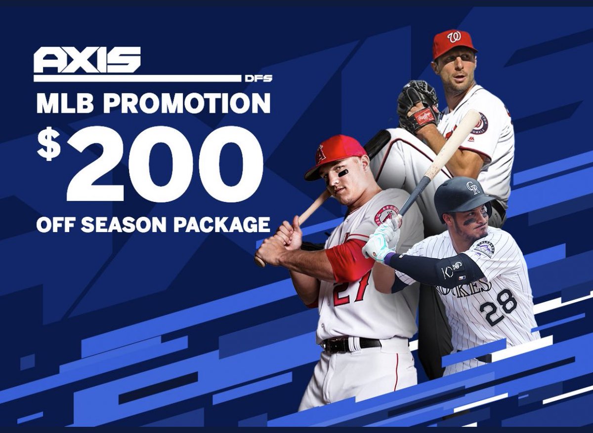 AxisDFS's tweet photo. 1 month until #MLB starts! We have reopened our early bird special for the #AxisMLB Season Pass. This is open until 3/15/20. Any #MLB season pass will come with the rest of #NHL season free.
1 retweeter will win a $30 prize
Must Retweet
Must be following
Must tag 2 friendsπΆββοΈ https://t.co/b9cPAF6XZN