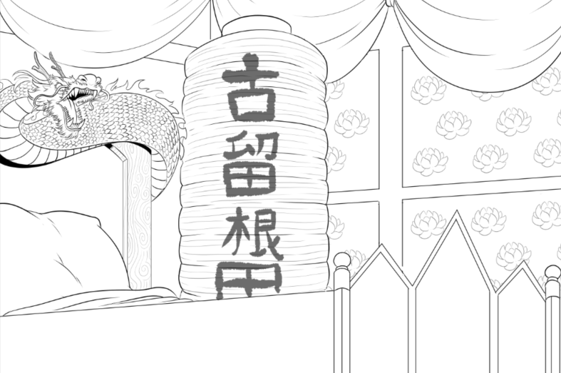 Art posts have been a little slow this week with other commissions on my plate. But I DID make some time tonight to work more on the background of Don Corneo's room for my upcoming Final Fantasy VII themed Patreon Pinup. 