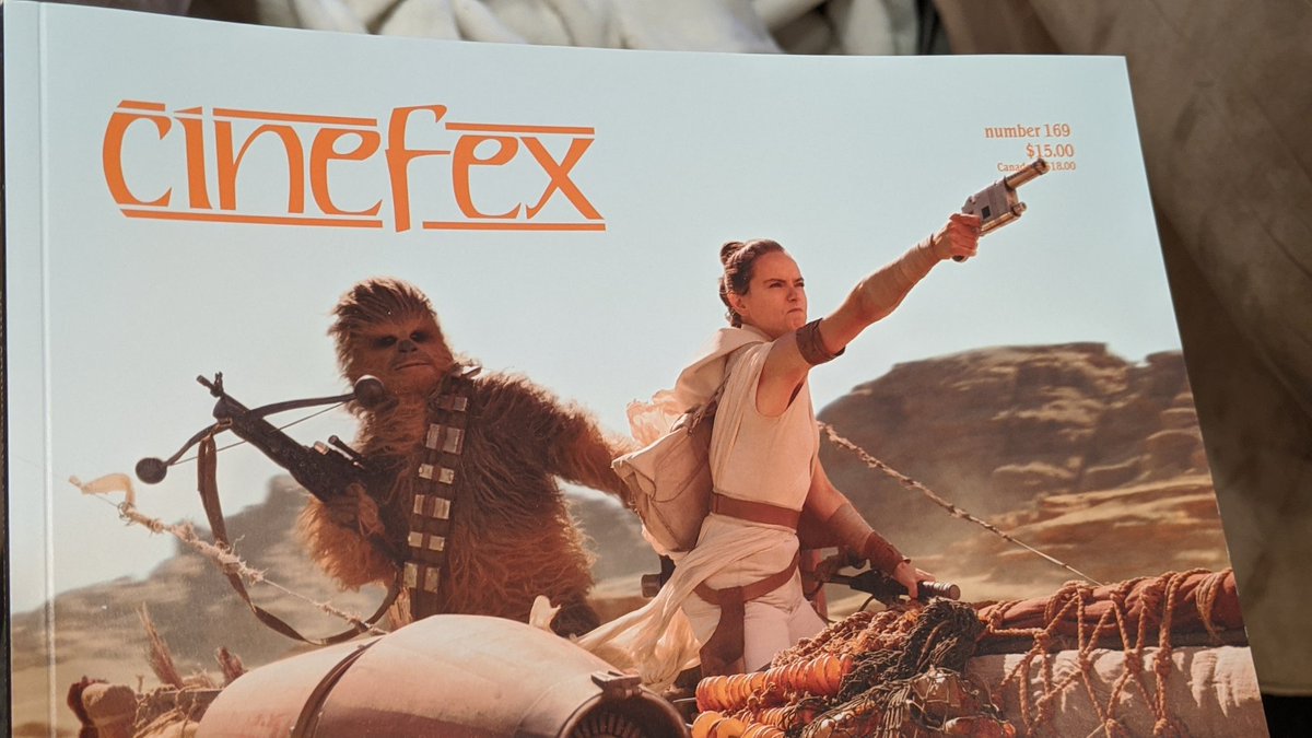 EricAddison's tweet photo. One of the joys in my life is getting a new issue of this magazine. Been reading it for years, and along with @FilmComment, @moviemakermag, and #FilmmakerMagazine, it's one of my favorites. @cinefexNOW https://t.co/7wlCzryXdN