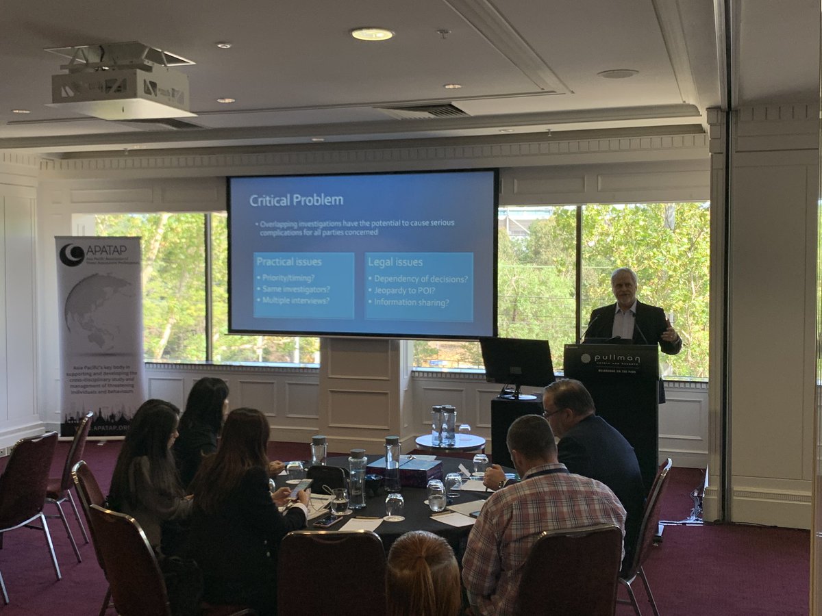 AETAP_Europe's tweet photo. #DrHart #ProtectInternational shares interesting and captivating issues related to workplace violence investigations at #APATAP2020 https://t.co/4VSHLSvTJi