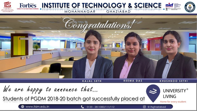 ITSEduGroup's tweet photo. @ITSMohanNagar congratulates Kajal Seth, Reema Das and Khushboo Sethi of #PGDM (2018-20) batch for getting successfully placed in #UniversityLiving.
More info: https://t.co/6qEbDjPTi9

 #ITS #CampusSelection #Placement #CollegePlacement #PGDMPlacement #PGDMcollege #PGDMCourses https://t.co/8pCwYI5fD3