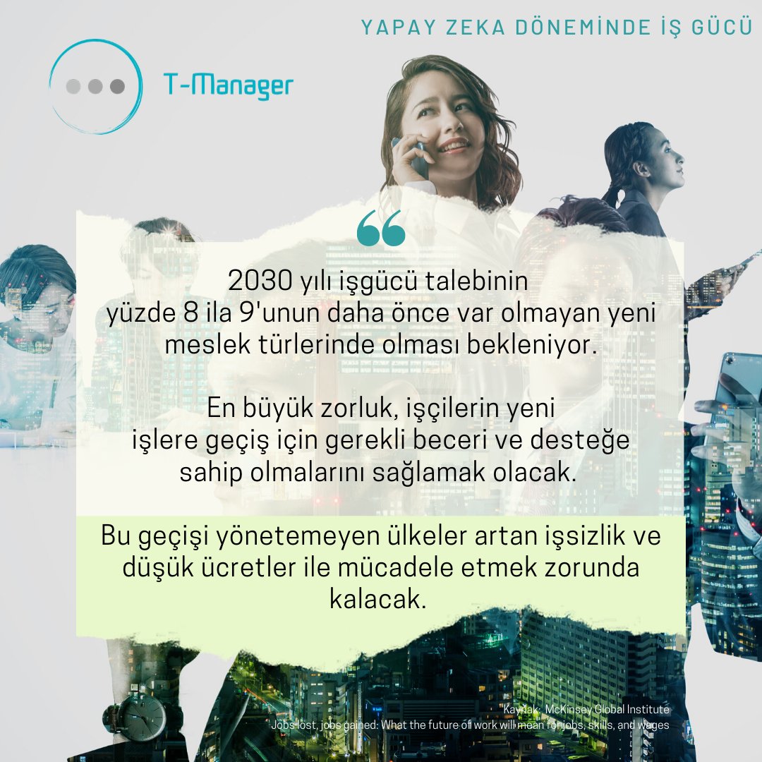 2030 ylı işgücü talebinin %8 ila 9 unun var olmayan yeni meslek türlerinde olması bekleniyor.

 #yapayzeka #insankaynaklari #ik #isealim #gelecek #teknoloji #robot #yetenekyonetimi