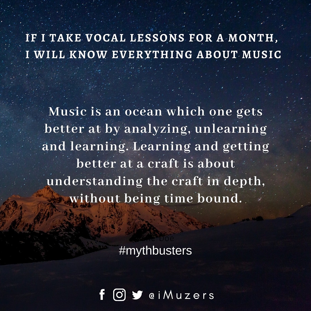 Rome was not built in a day.
The language you speak was not learnt in a week.
The more you delve into music,  the more you would learn and the better you would become at it.
#imuze #imuzers #music #unlearnandrelearn #wednesdaywisdom✨ #wednesdaymotivation #dedication #2020Vision