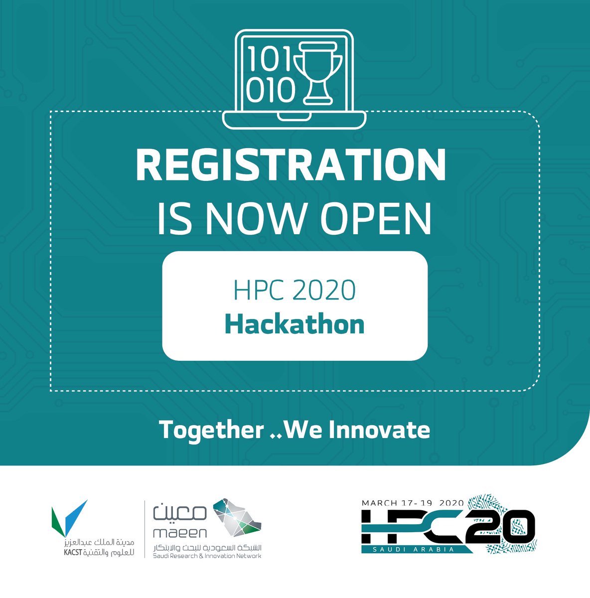 Registration is open to participating in  #HPC20_Hackathon

#HPC20

hpc.sa/hackathon/