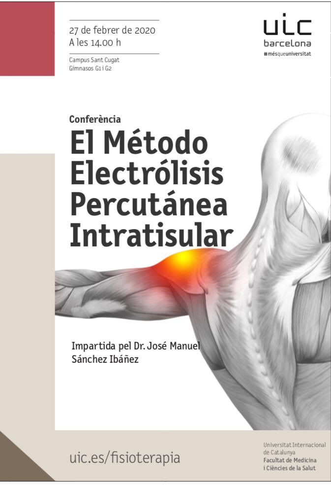ceredesport's tweet photo. Mañana 27 febrero Conferencia del Dr Jose Manuel Sánchez @dr.jmsanchez en la @uicbarcelona . Hablará de las tendinopatías y los últimos avances de la técnica EPI®️ ecoguiada en su tratamiento.
#fisioterapia #fisioterapiainvasiva #epitherapy #epi_therapy #electrolisis https://t.co/l9CqMBuoWw