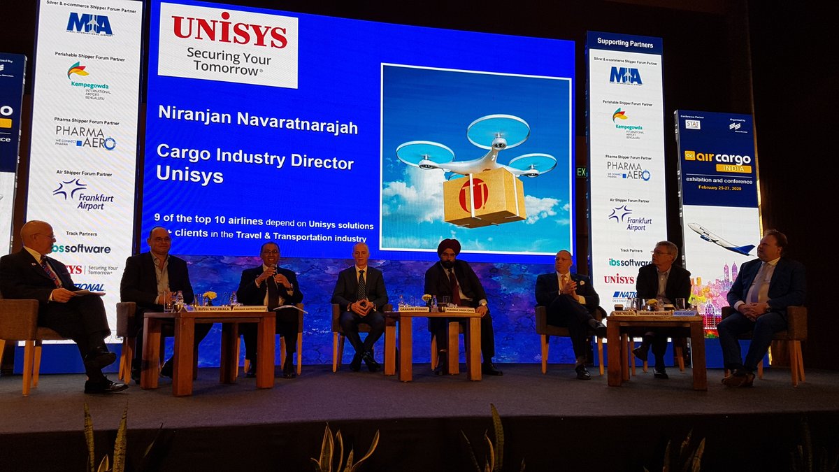 UnisysIndia's tweet photo. “Air Cargo Industry needs a fundamental cultural change to remain nimble, economically viable & fight escalating physical & data security threats”- Niranjan Navaratnarajah, cargo industry director for Unisys. https://t.co/9sOUC4cyao
#ConnectedCargo #Digistics #AirCargoIndia2020 https://t.co/w8auUDM1Aj