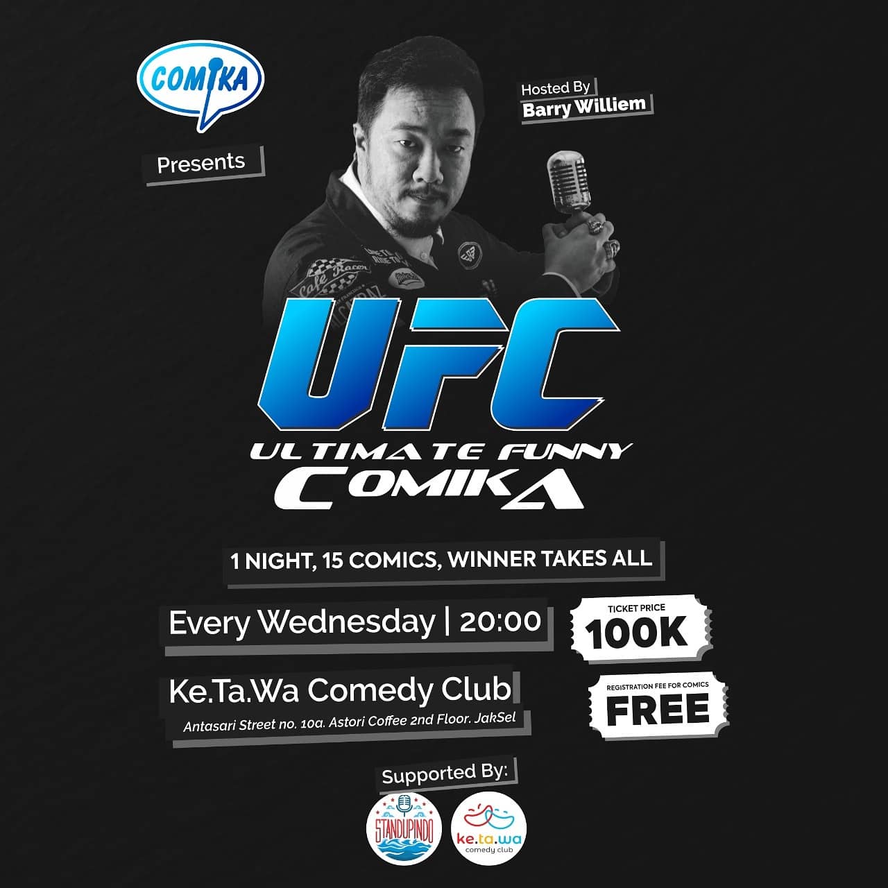 komedian sedang berjuang melawan penyakit langka