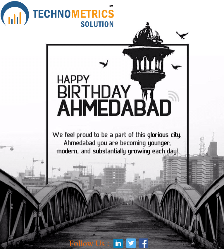 Technometrics14's tweet photo. Happy Birthday to one of the most beautiful city in the world & India’s first heritage city Ahmedabad.
#HappyBirthdayAhmedabad
#AhmedabadBirthday
#MaruAmdavad
#Gujarat
#India
#AapnuAmdavad
#technometrics
#solution https://t.co/SaWOh5n3v1