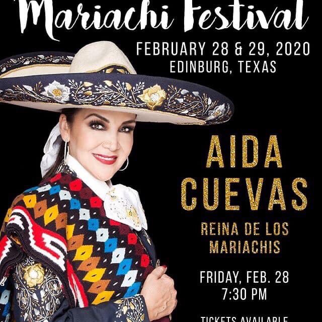AidaCuevasUSA's tweet photo. < ATENCIÓN >

Este próximo 28 de Febrero Edinburg, Texas se engalana con la presencia de nuestra reina La Máxima Exponente de la Música Mexicana @AidaCuevas no te lo puedes perder... 🇲🇽🎶👸🏼

Será una noche inolvidable...

TE ESPERAMOS.!!! https://t.co/Yui0t7UjgV