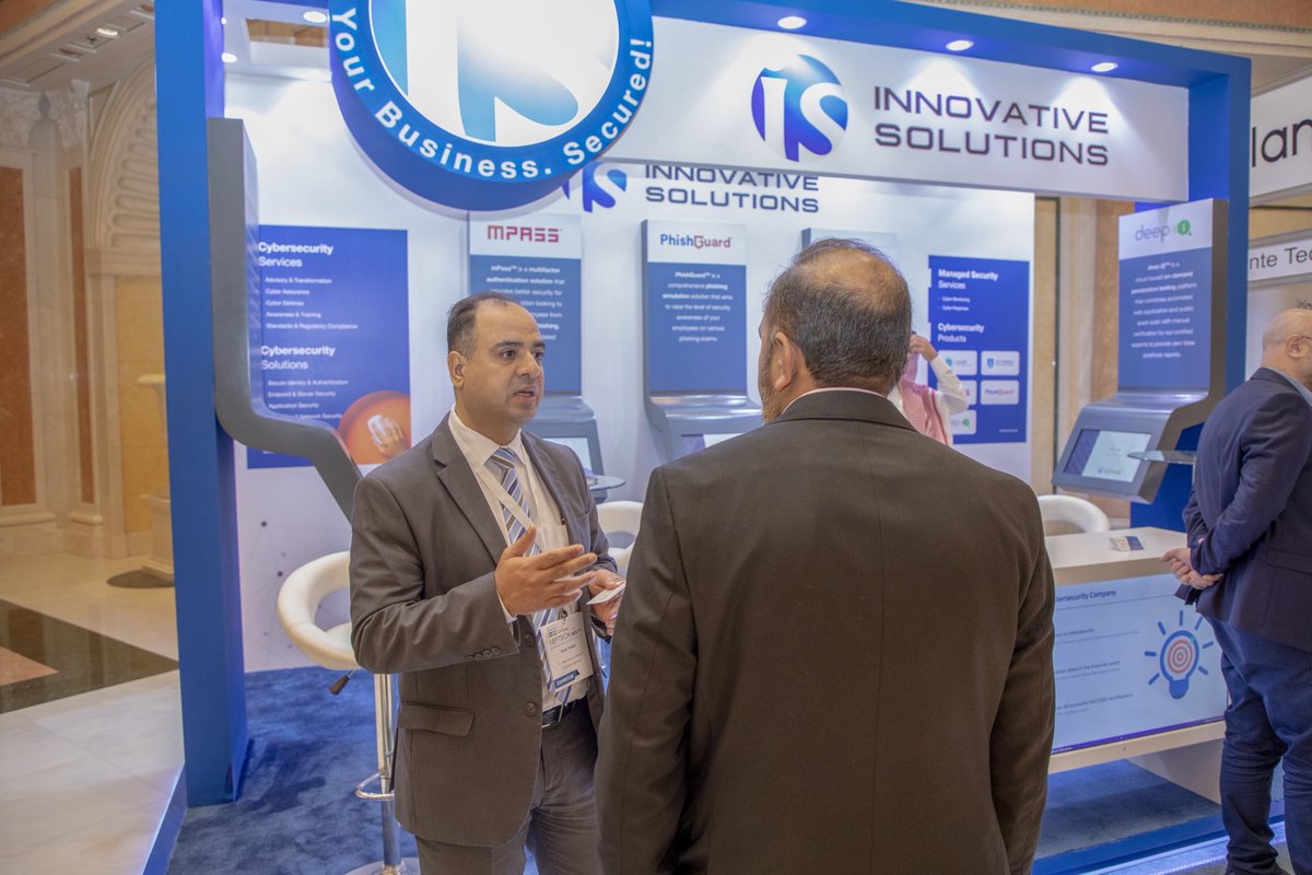 is_arabia's tweet photo. Today is the last day of MEFTECH 2020! Visit our booth to take a look at our innovative products and services and learn more on how they can help you secure your business! #MEFTECH2020 #InnovativeSolutions #KSA #RitzCarltonRiyadh https://t.co/k1VCHZH9YL
