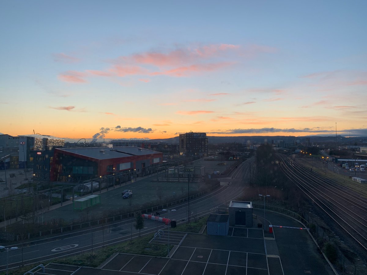 PositSoftware's tweet image. Wonderful view as the sun begins to peak over the hills. Hopefully Boro rise to the occasion tonight #UTB