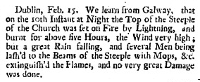 SEGAHSIreland's tweet photo. The Daily Post on this day in 1732... https://t.co/xhOB2PzstH