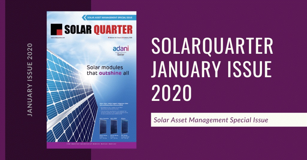 AdaniSolar's tweet image. We are delighted to be featured on the cover of Solar Quarter’s January 2020 Issue. Do read and tell us what you think.

issuu.com/solarquarter/d…

For #RooftopSolar Modules Inquiries, register your interest at bit.ly/36lUUEk

#SolarEnergy #SolarPower